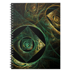 Magical Vibrations Abstract Art Notebook