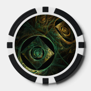 Magical Vibrations Abstract Art Poker Chips