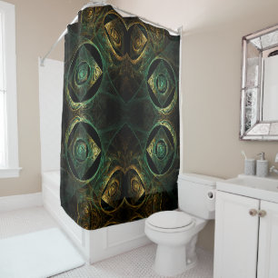 Magical Vibrations Abstract Art Shower Curtain