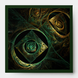Magical Vibrations Abstract Art Square Envelope
