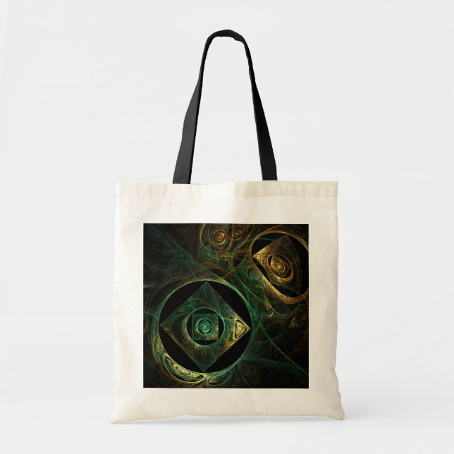 Magical Vibrations Abstract Art Tote Bag (Front)