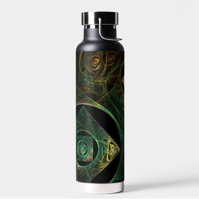 Magical Vibrations Abstract Art Water Bottle (Left)