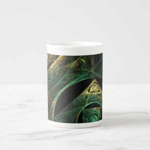 Magical Vibrations Abstract Fractal Art Design Bone China Mug