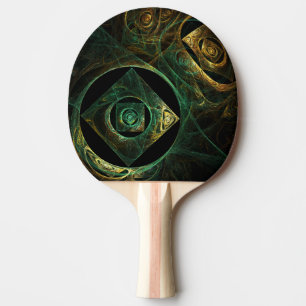 Magical Vibrations Abstract Fractal Art Design Ping Pong Paddle