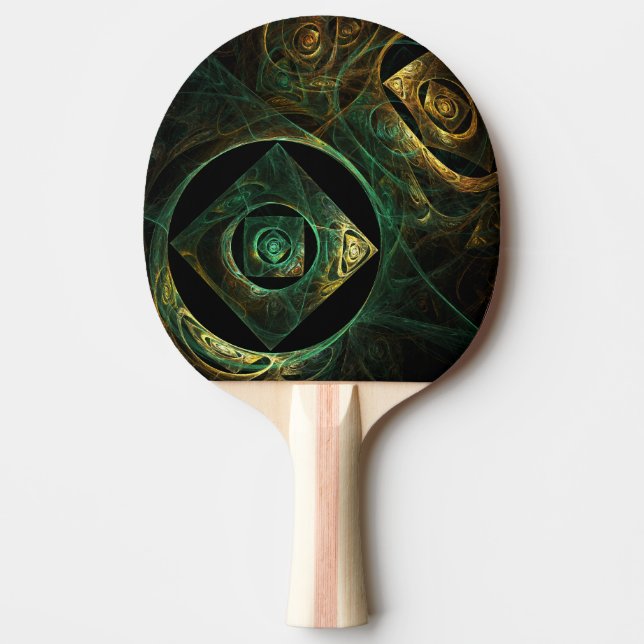 Magical Vibrations Abstract Fractal Art Design Ping Pong Paddle (Front)