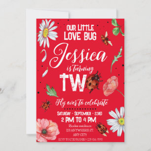 Magical Watercolor Cute Birthday Girl Invitation