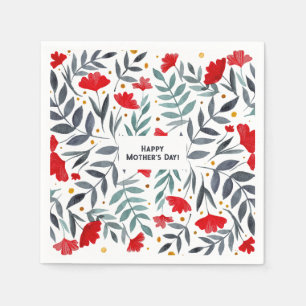 Magical Watercolor Garden Mother's Day Napkin