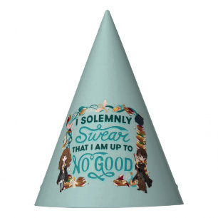 Magical Watercolor "I Solemnly Swear" Party Hat