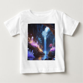 Magical Waterfall Crystal Cave Baby T-Shirt