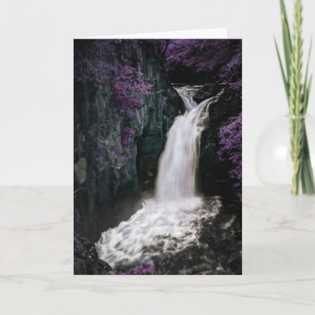 Magical Waterfall greeting card (Front)