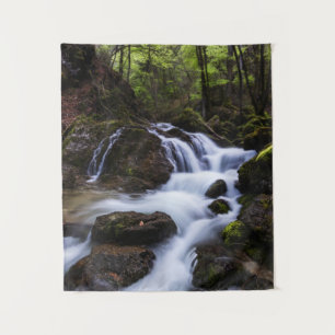 Magical waterfall in gorge Hell Tapestry
