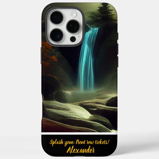 Magical waterfalls at night, uniquely yours Case-M Case-Mate iPhone Case (Back)