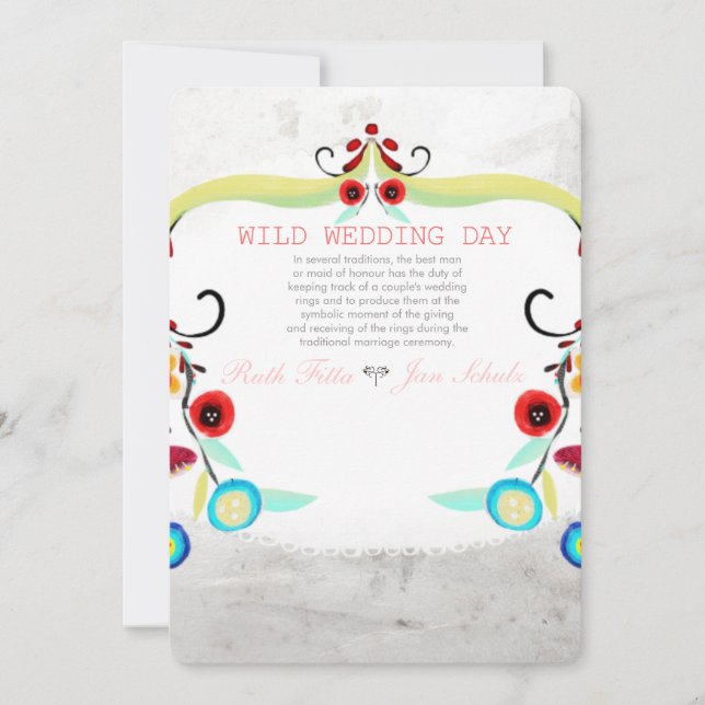 Magical Wedding Collection Rupydetequila 2014 Invitation (Front)