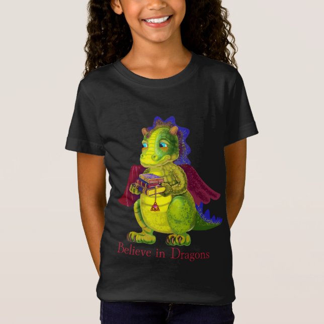 Magical  whimsical dragon  T-Shirt (Front)