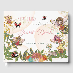 Magical Whimsical Enchanted Forest Fairy Ladybug Guest Book