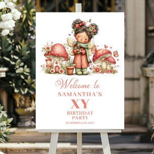 Magical Whimsy Fairy 2nd Birthday Welcome Poster