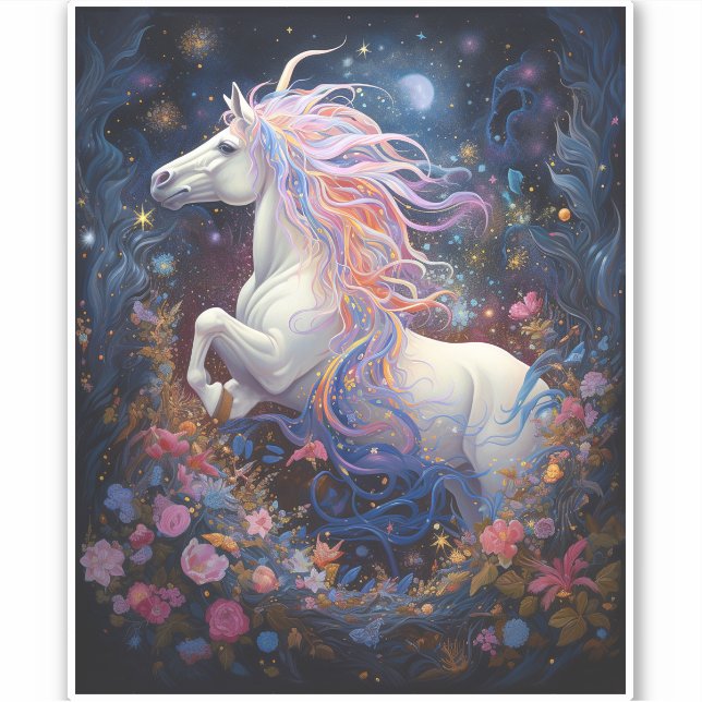 Magical White Horse Fantasy Art (Front)