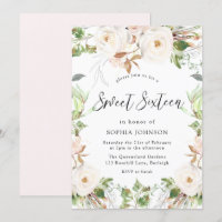 Magical White Winter Wonderland Blush Sweet 16
