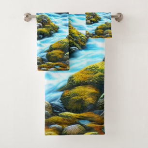 Magical Wilderness Bubbling Brook Bath Towel Set