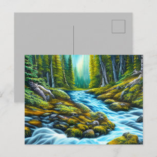 Magical Wilderness Bubbling Brook Postcard