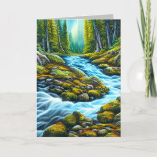 Magical Wilderness Bubbling Brook Thank You Card