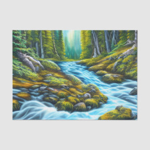 Magical Wilderness Bubbling Brook Tissue Paper