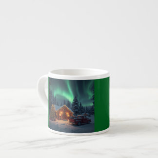 Magical Winter Cabin Christmas Espresso Cup
