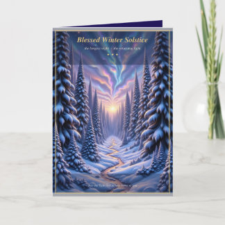Magical Winter Forest at Dusk Card