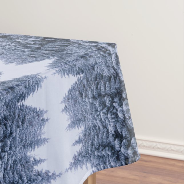 Magical winter forest - blue,  season  tablecloth (In Situ)