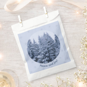 Magical winter forest - christmas party   favour bags