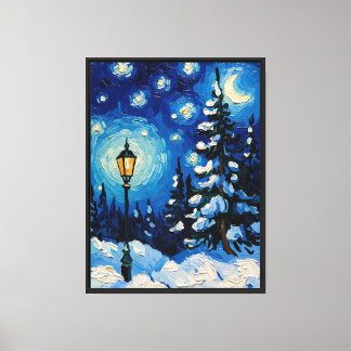 Magical Winter Starlight Canvas Print