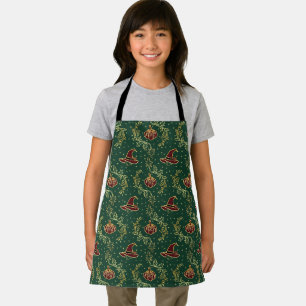 Magical Witch and Pumpkin Halloween Small Apron