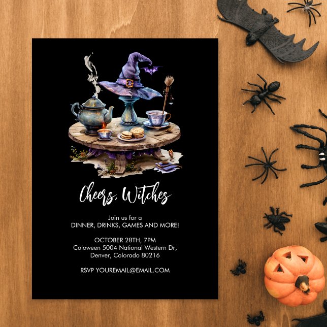 Magical Witch's table Halloween Invitation (Creator Uploaded)