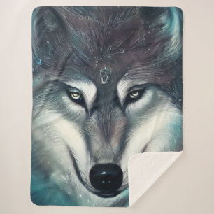 Magical Wolf Sherpa Blanket