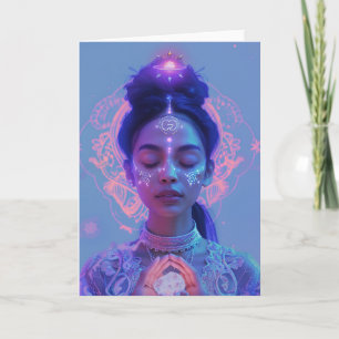 *~* Magical Woman SC4 Esoteric Crystal Blank Thank You Card