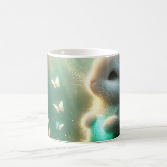 Magical Woodland Forest Bunny Egg Coffee Mug (Center)
