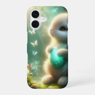 Magical Woodland Forest Bunny Egg iPhone 16 Case