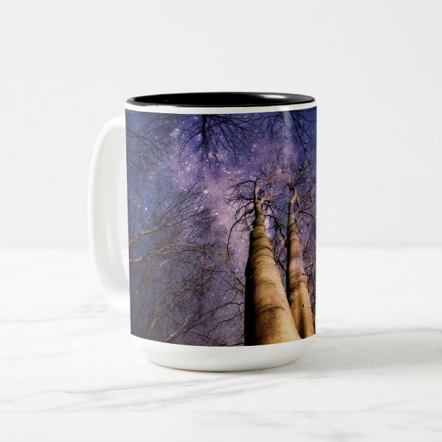 Magical Woodland Two-Tone Coffee Mug (Front Left)