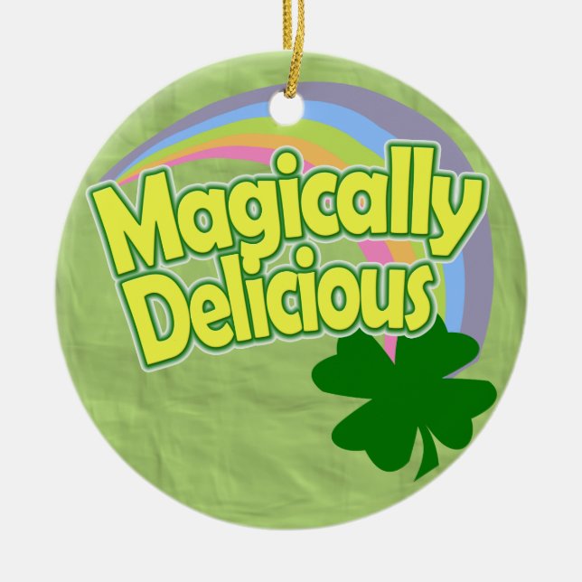 Magically Delicious Ceramic Tree Decoration (Front)