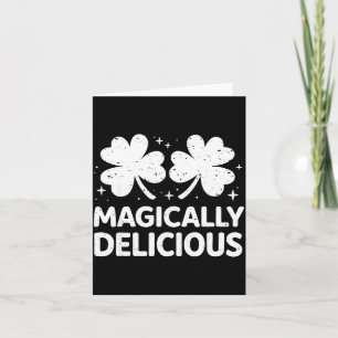 Magically delicious funny st. patrick's day men card
