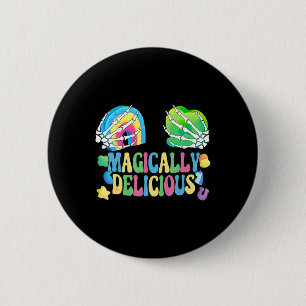 Magically Delicious Shamrock Breast St Patricks Da 6 Cm Round Badge