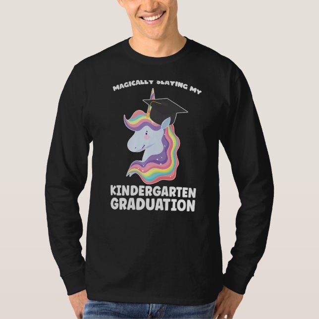 Magically Kindergarten Kindergarten Graduate T-Shirt (Front)