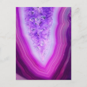 Magically Purple Agate Druzy Postcard