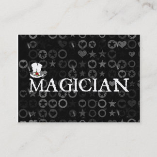Magician and Hat Business Card