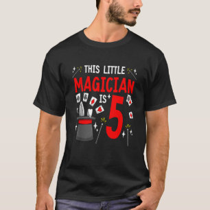 Magician Birthday For Boys 5th Magic Birthday Part T-Shirt