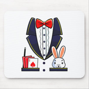 Magician Costume Halloween Magic Show Men Women Ki Mouse Pad