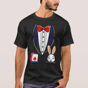 Magician Costume Halloween Magic Show Men Women Ki T-Shirt