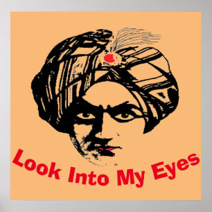 Magician Face, add text Poster