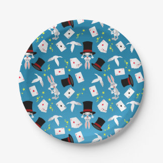 Magician Girl Show Birthday Party Paper Plate
