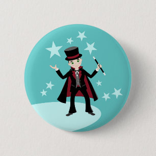 Magician Kid Birthday Party 6 Cm Round Badge